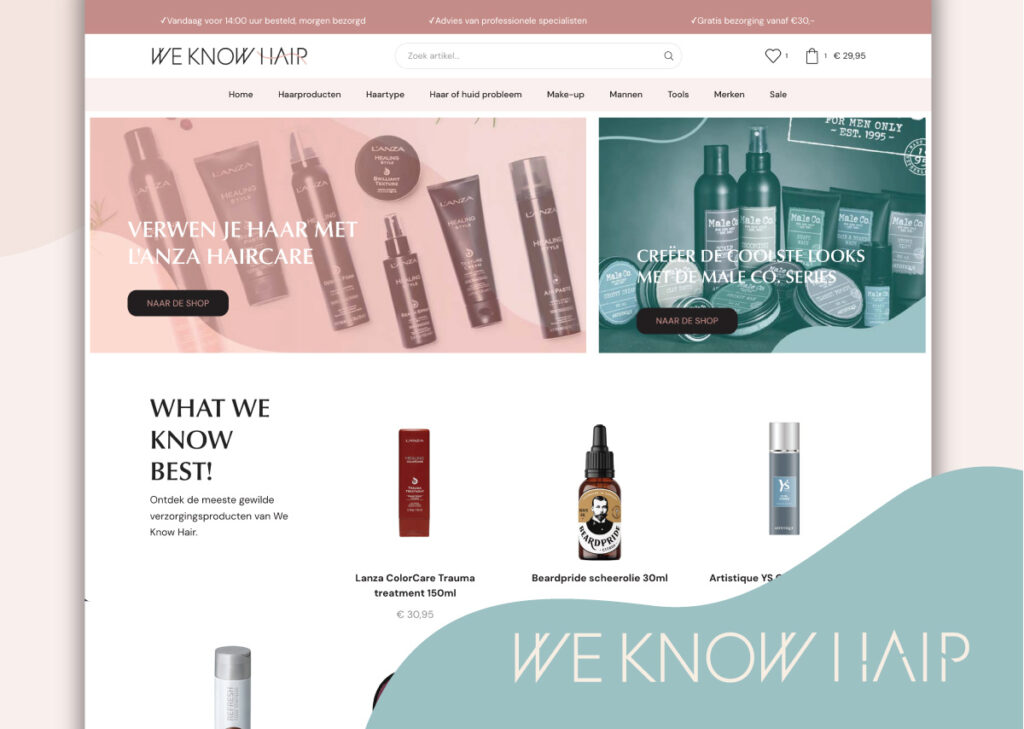 Webshop We Know Hair